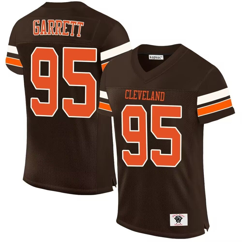 Men Cleveland Browns #95 Garrett brown 2024 Nike Limited NFL throwback Jersey